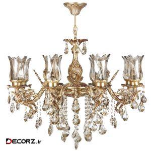 لوستر هشت شعله چشمه نور کد S3597.8A لوستر هشت شعله چشمه نور کد S3597.8A