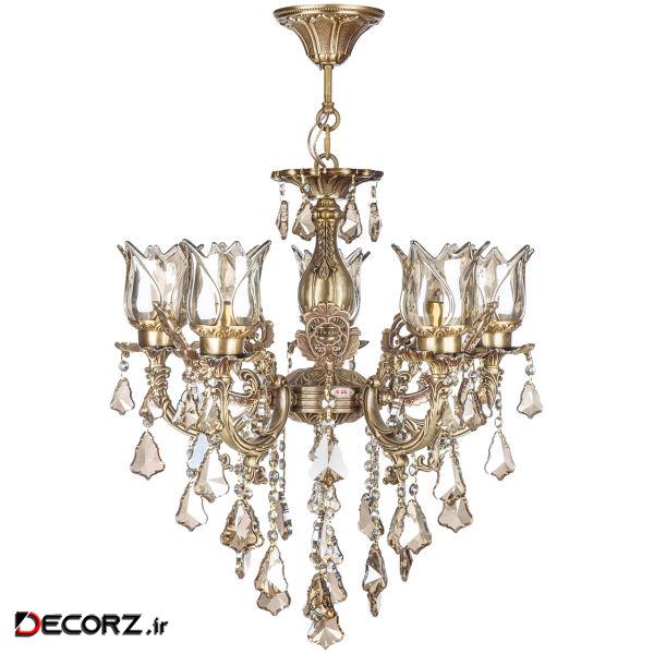 لوستر پنج شعله چشمه نور کد S3598.5A لوستر پنج شعله چشمه نور کد S3598.5A