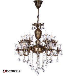 لوستر چشمه نور ۱۰ شعله کد S3515.5-A لوستر چشمه نور ۱۰ شعله کد S3515.5-A