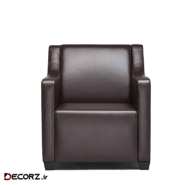 مبل اداری رایانه صنعت مدل Milan Single F651 چرمی