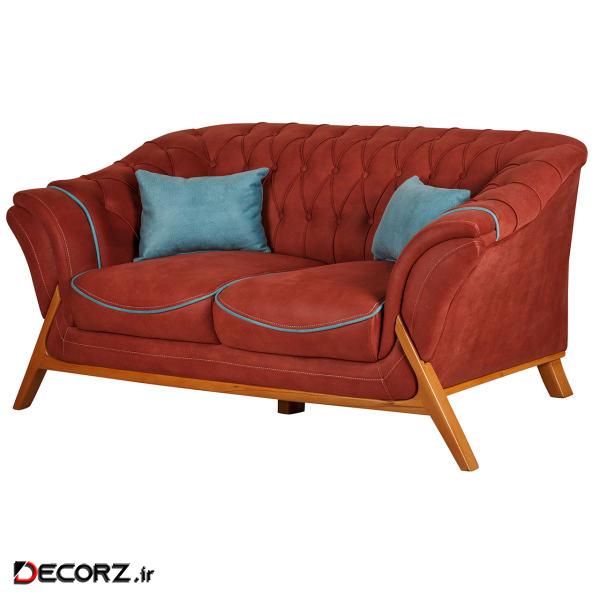 مبل راحتی دو نفره چشمه نور کد MA-411.2-KH-RE