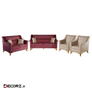 مبل راحتی هفت نفره چشمه نور کد MA-408.CR-Z-CR مبل راحتی هفت نفره چشمه نور کد MA-408.CR-Z-CR