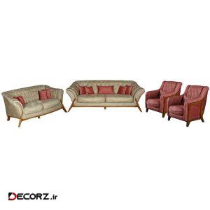 مبل راحتی هفت نفره چشمه نور کد MA-411.BR-N-Z