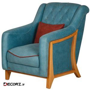 مبل راحتی یک نفره چشمه نور کد MA-411.1-KH-BL
