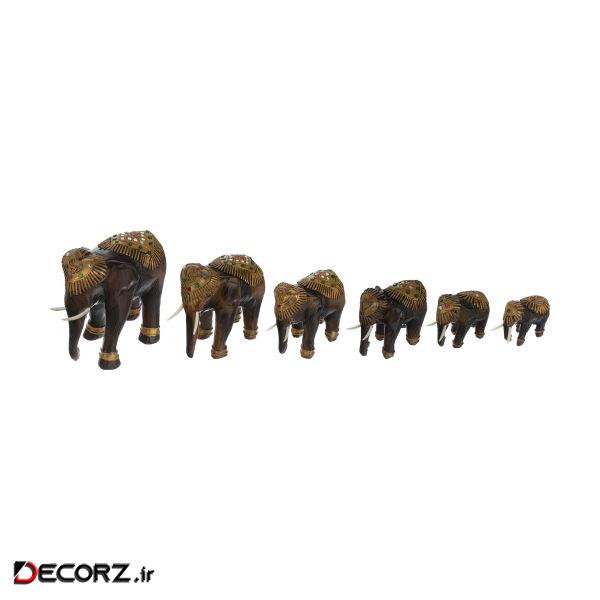 مجسمه طرح فیل کد EF2 مجموعه 6 عددی مجسمه طرح فیل کد EF2 مجموعه 6 عددی