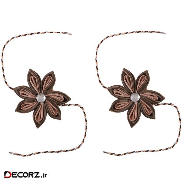 پرده جمع کن طرح گل کد 962 بسته 2 عددی پرده جمع کن طرح گل کد 962 بسته 2 عددی