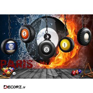 پوستر دیواری طرح توپ بیلیارد کد p1273 پوستر دیواری طرح توپ بیلیارد کد p1273