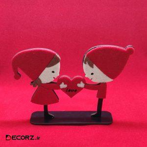 استند رومیزی تزیینی مدل love heart