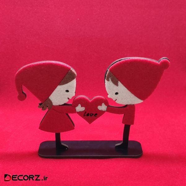 استند رومیزی تزیینی مدل love heart