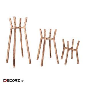 استند گلدان مدل عاج کد RWI 37 مجموعه سه عددی