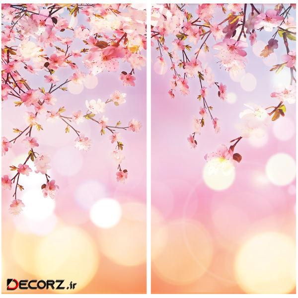 استیکر شیشه طرح beautiful blossom بسته دو عددی استیکر شیشه طرح beautiful blossom بسته دو عددی