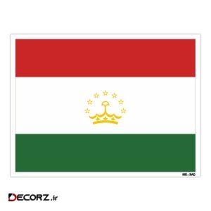 استیکر مستر راد طرح پرچم تاجیکستان مدل HSE 219