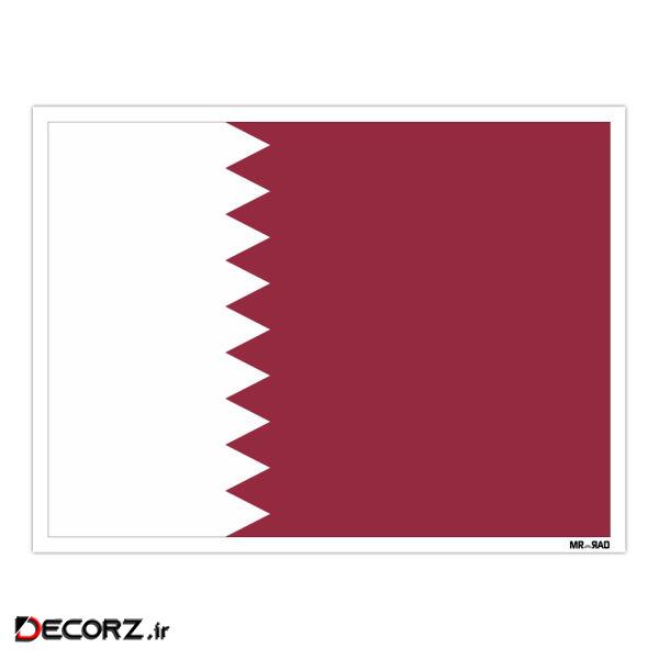 استیکر مستر راد طرح پرچم قطر مدل HSE 191 استیکر مستر راد طرح پرچم قطر مدل HSE 191