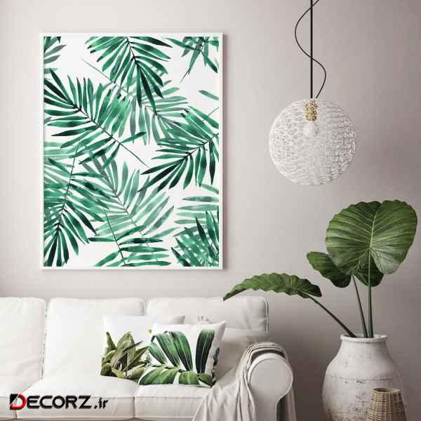 تابلو سالی وود طرح برگ نخل مدل T130112