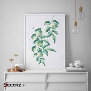 تابلو سالی وود طرح برگ های استوایی مدل T130102