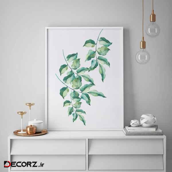 تابلو سالی وود طرح برگ های استوایی مدل T130102