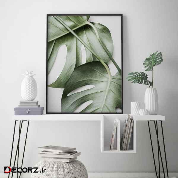 تابلو سالی وود طرح برگ های استوایی مدل T130146