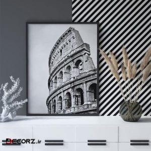 تابلو سالی وود طرح تماشاخانه کولوسئوم رم مدل T120901