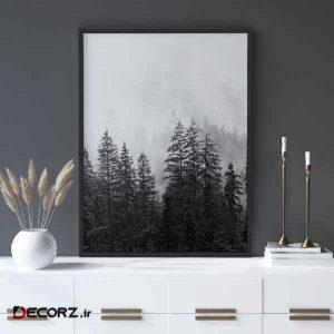 تابلو سالی وود طرح جنگل کاج مدل T140402