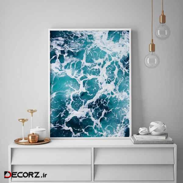 تابلو سالی وود طرح دریای حباب آلود مدل T140202