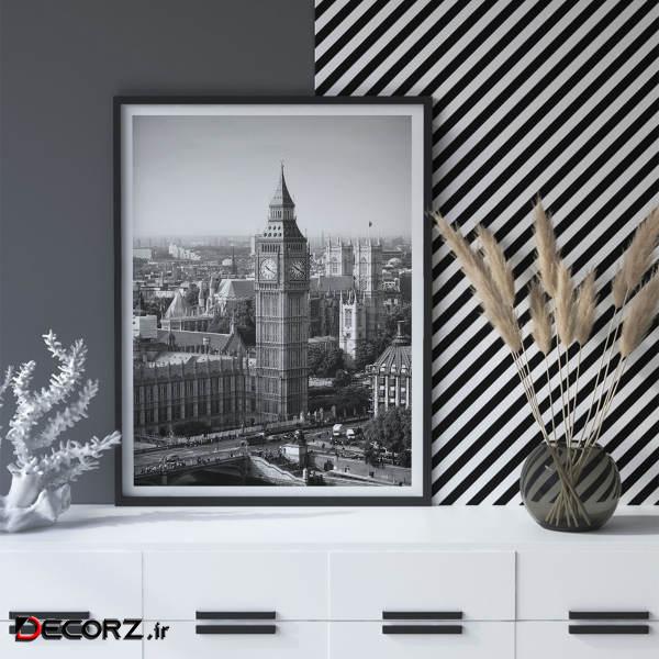 تابلو سالی وود طرح ساعت بیگ بن لندن مدل T120502