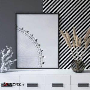تابلو سالی وود طرح منظره چرخ هزاره لندن مدل T120501