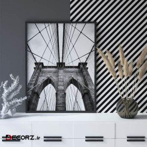 تابلو سالی وود طرح پل بروکلین نیویورک مدل T120703