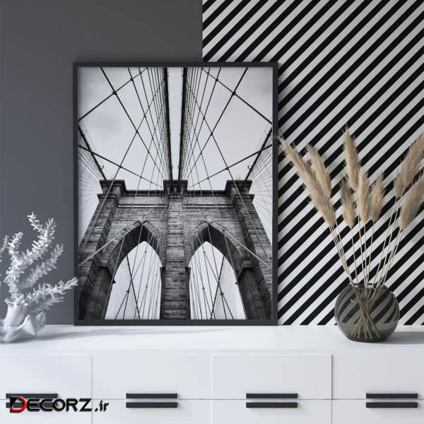 تابلو سالی وود طرح پل بروکلین نیویورک مدل T120703