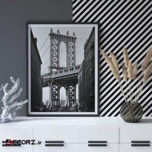 تابلو سالی وود طرح پل منهتن نیویورک مدل T120709