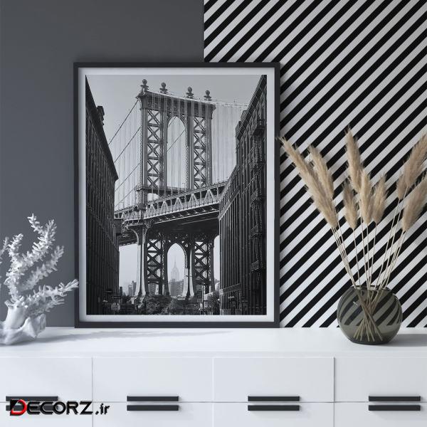 تابلو سالی وود طرح پل منهتن نیویورک مدل T120709