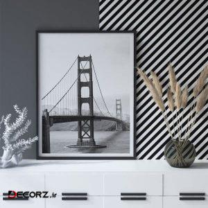 تابلو سالی وود طرح پل گلدن گیت سانفرانسیسکو مدل T121001