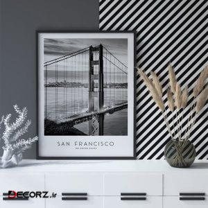 تابلو سالی وود طرح پل گلدن گیت سانفرانسیسکو مدل T121002