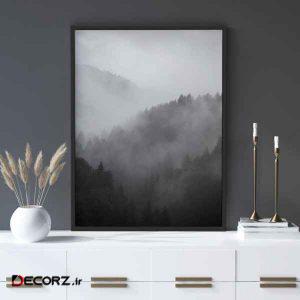 تابلو سالی وود طرح کوهستان مه آلود مدل T140403