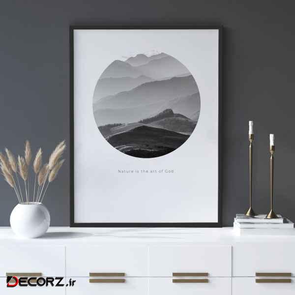 تابلو سالی وود طرح کوه‌ های کانتربری نیوزلند مدل T140116