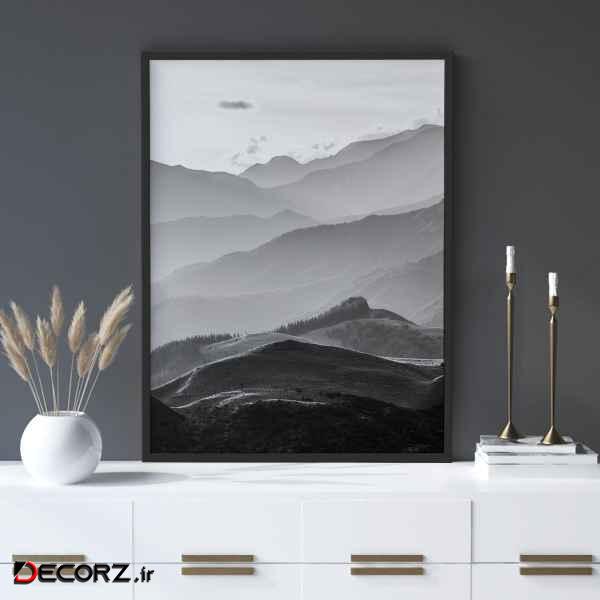 تابلو سالی وود طرح کوه‌ های کانتربری نیوزلند مدل T140501