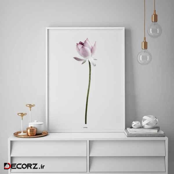 تابلو سالی وود طرح گل لوتوس مدل T130201