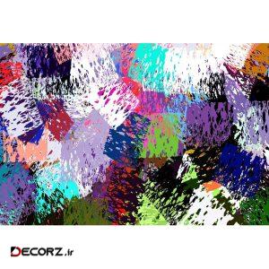 تابلو شاسی طرح رنگ های انتزاعی مدل T1201