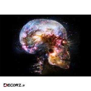 تابلو شاسی طرح کهکشان و جمجمه انسان مدل T1213
