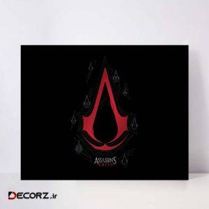 تابلو شاسی مدل assassins creed game art     کد S-10035