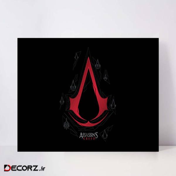 تابلو شاسی مدل assassins creed game art     کد S-10035