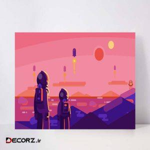 تابلو شاسی مدل astronaut landscape     کد S-10044