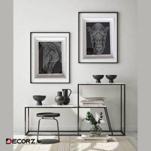 تابلو شاسی مدل نقاشی مدرن مجموعه ۲ عددی