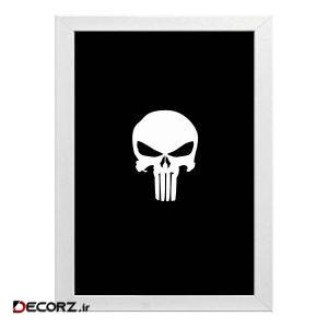 تابلو طرح اسکلت punisher skull کد t36