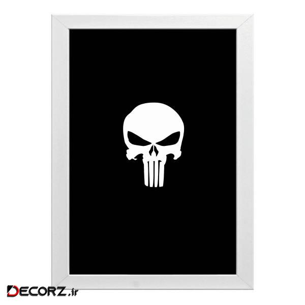 تابلو طرح اسکلت punisher skull کد t36