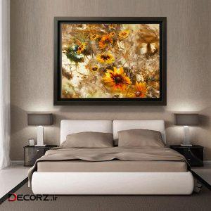 تابلو طرح گل آفتابگردان کد ۰۰۲۱