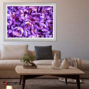 تابلو طرح گل زعفران کد ۳۳۷