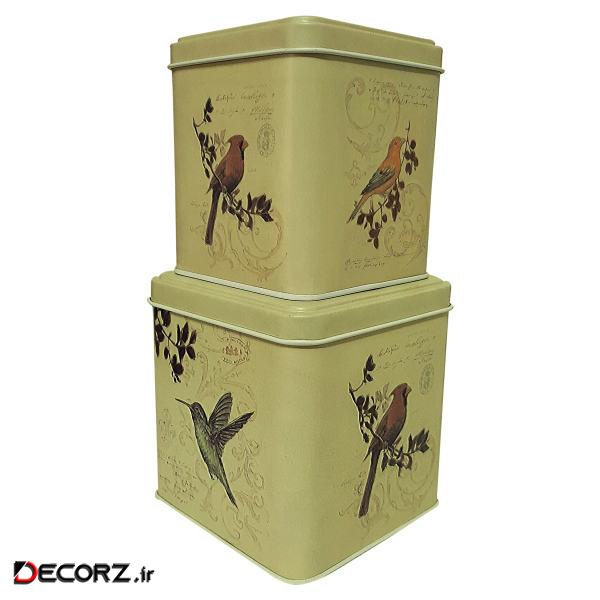 جعبه هدیه مدل پرنده مجموعه دو عددی