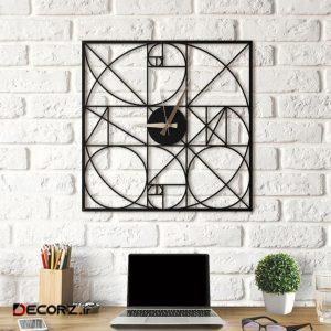 ساعت دیواری آتینو طرح Fibonacci کد XL