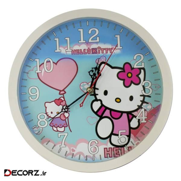 ساعت دیواری طرح Hello Kitty کد 10010101 ساعت دیواری طرح Hello Kitty کد 10010101