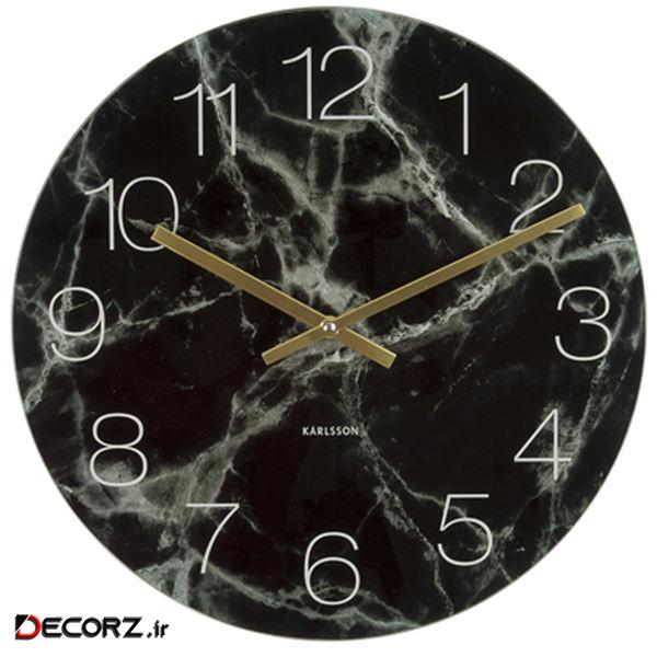 ساعت دیواری کارلسون مدل Glass Marble ساعت دیواری کارلسون مدل Glass Marble